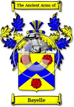 Bayelle Family Crest Download (jpg) Legacy Series - 150 DPI