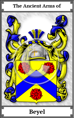 Beyel Family Crest Download (JPG) Book Plated - 600 DPI