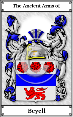 Beyell Family Crest Download (JPG)  Book Plated - 150 DPI