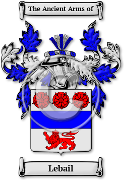 Lebail Family Crest Download (jpg) Legacy Series - 150 DPI