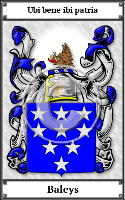 Baleys Family Crest Download (JPG) Book Plated - 600 DPI