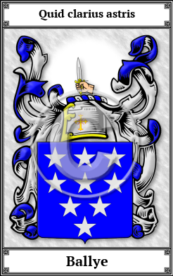 Ballye Family Crest Download (JPG)  Book Plated - 150 DPI