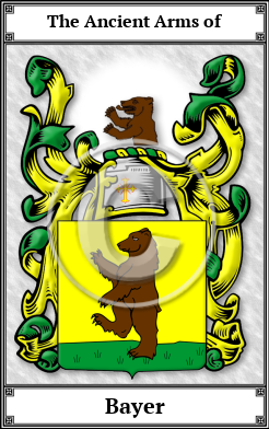 Bayer Family Crest Download (JPG)  Book Plated - 150 DPI