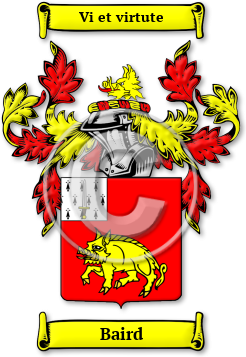 Baird Family Crest Download (JPG) Legacy Series - 600 DPI