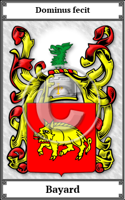 Bayard Family Crest Download (JPG)  Book Plated - 150 DPI