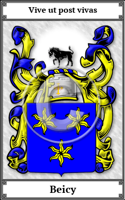 Beicy Family Crest Download (JPG)  Book Plated - 150 DPI
