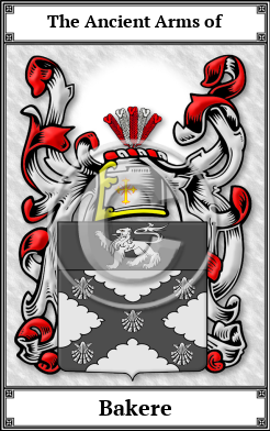 Bakere Family Crest Download (JPG)  Book Plated - 150 DPI