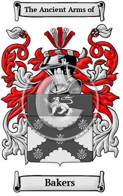 Bakers Family Crest/Coat of Arms