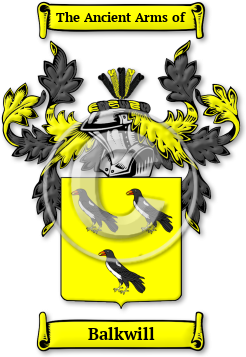 Balkwill Family Crest Download (jpg) Legacy Series - 150 DPI