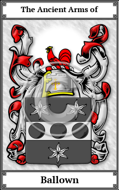 Ballown Family Crest Download (JPG) Book Plated - 600 DPI