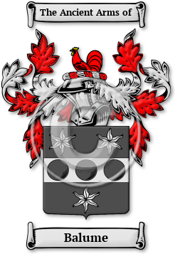 Balume Family Crest Download (jpg) Legacy Series - 150 DPI