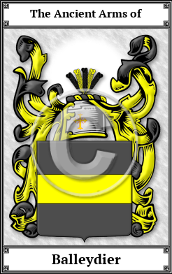 Balleydier Family Crest Download (JPG)  Book Plated - 150 DPI