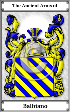 Balbiano Family Crest Download (JPG)  Book Plated - 150 DPI