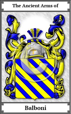 Balboni Family Crest Download (JPG)  Book Plated - 150 DPI
