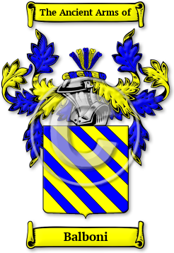 Balboni Family Crest Download (jpg) Legacy Series - 150 DPI