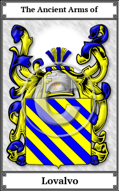 Lovalvo Family Crest Download (JPG)  Book Plated - 150 DPI