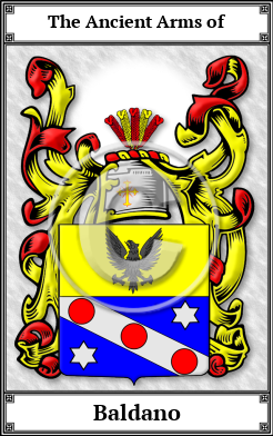 Baldano Family Crest Download (JPG) Book Plated - 600 DPI