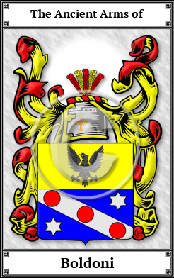 Boldoni Family Crest Download (JPG) Book Plated - 600 DPI