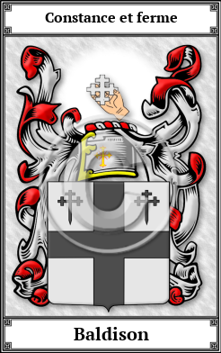 Baldison Family Crest Download (JPG)  Book Plated - 150 DPI