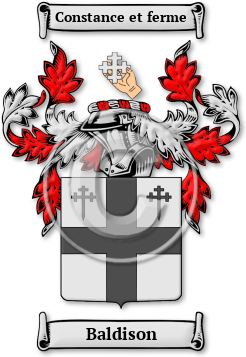 Baldison Family Crest Download (jpg) Legacy Series - 150 DPI