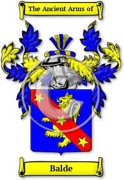 Balde Family Crest Download (jpg) Legacy Series - 150 DPI