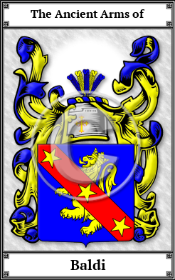 Baldi Family Crest Download (JPG)  Book Plated - 150 DPI