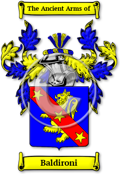 Baldironi Family Crest Download (jpg) Legacy Series - 150 DPI