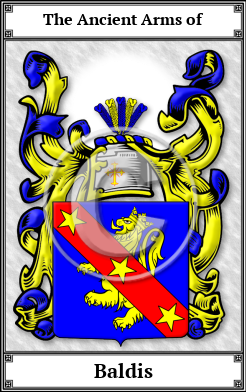Baldis Family Crest Download (JPG) Book Plated - 600 DPI