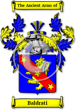 Baldrati Family Crest Download (jpg) Legacy Series - 150 DPI