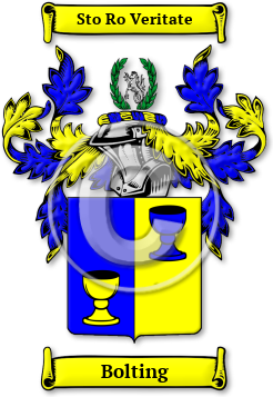 Bolting Family Crest Download (jpg) Legacy Series - 150 DPI