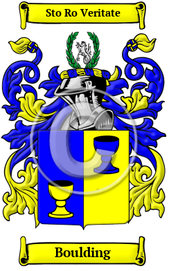 Boulding Family Crest/Coat of Arms