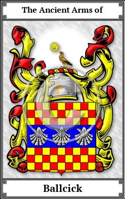 Ballcick Family Crest Download (JPG) Book Plated - 600 DPI