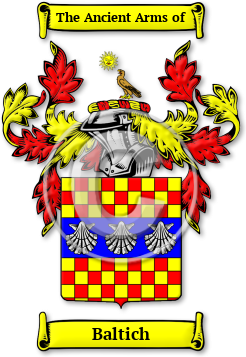 Baltich Family Crest Download (jpg) Legacy Series - 150 DPI