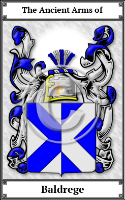 Baldrege Family Crest Download (JPG)  Book Plated - 150 DPI
