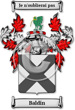 Baldin Family Crest Download (jpg) Legacy Series - 150 DPI