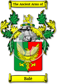 Balè Family Crest Download (JPG) Legacy Series - 600 DPI