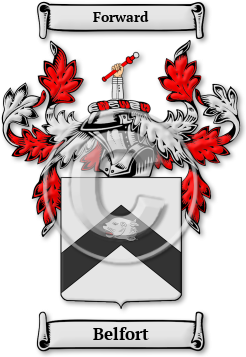 Belfort Family Crest Download (jpg) Legacy Series - 150 DPI