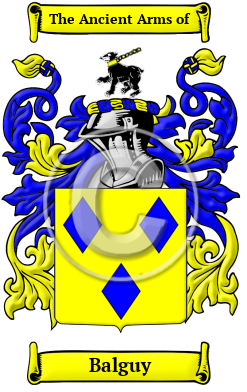 Balguy Family Crest/Coat of Arms