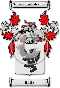 Balls Family Crest Download (JPG) Legacy Series - 600 DPI