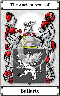 Ballarte Family Crest Download (JPG)  Book Plated - 150 DPI