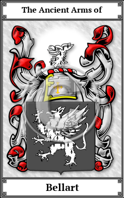 Bellart Family Crest Download (JPG)  Book Plated - 150 DPI
