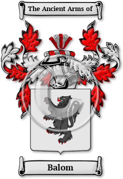 Balom Family Crest Download (jpg) Legacy Series - 150 DPI