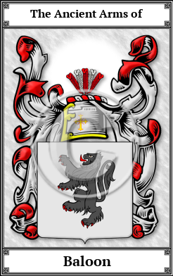 Baloon Family Crest Download (JPG)  Book Plated - 150 DPI