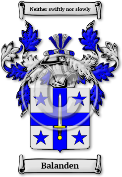 Balanden Family Crest Download (jpg) Legacy Series - 150 DPI