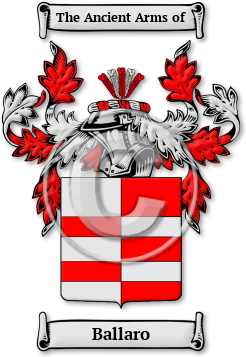 Ballaro Family Crest Download (jpg) Legacy Series - 150 DPI