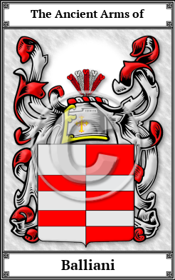 Balliani Family Crest Download (JPG) Book Plated - 600 DPI