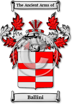 Ballini Family Crest Download (jpg) Legacy Series - 150 DPI