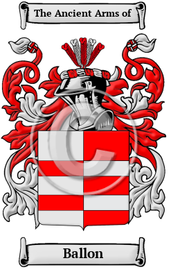 Ballon Family Crest Download (JPG) Heritage Series - 600 DPI