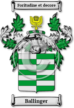 Ballinger Family Crest Download (jpg) Legacy Series - 150 DPI