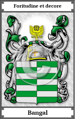 Bangal Family Crest Download (JPG)  Book Plated - 150 DPI